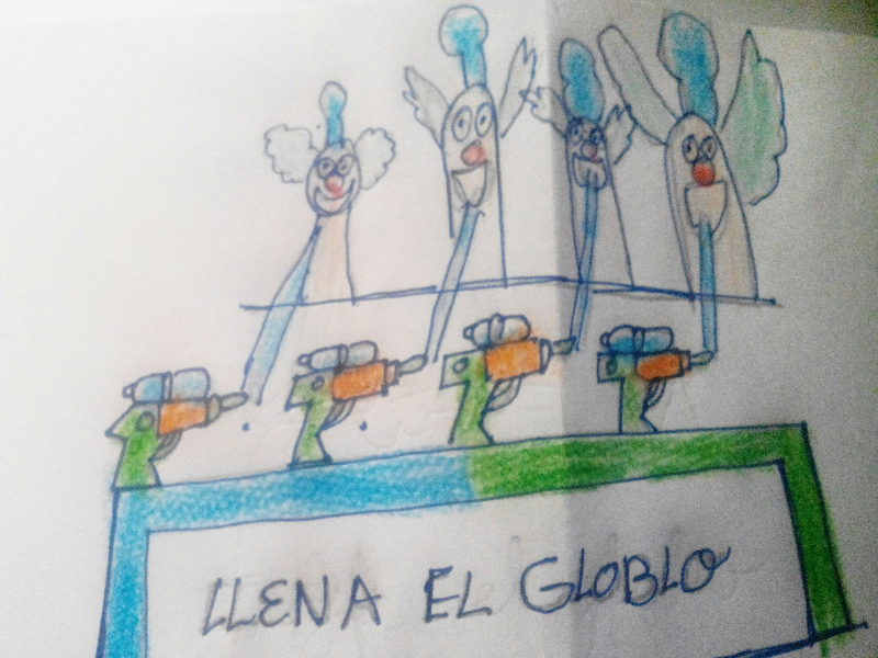 Atracción llenar el globo. enviada por LAURA